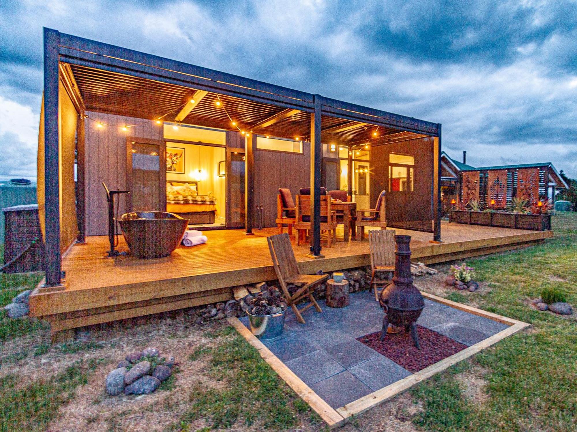 Mangateitei Views - Rangataua Tiny Home Охакун Екстериор снимка